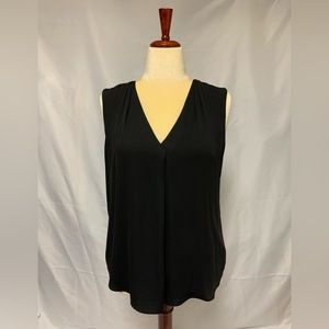 White House Black Market Black Sleeveless Blouse
